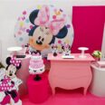 Minnie Rosa com Arco de Balões