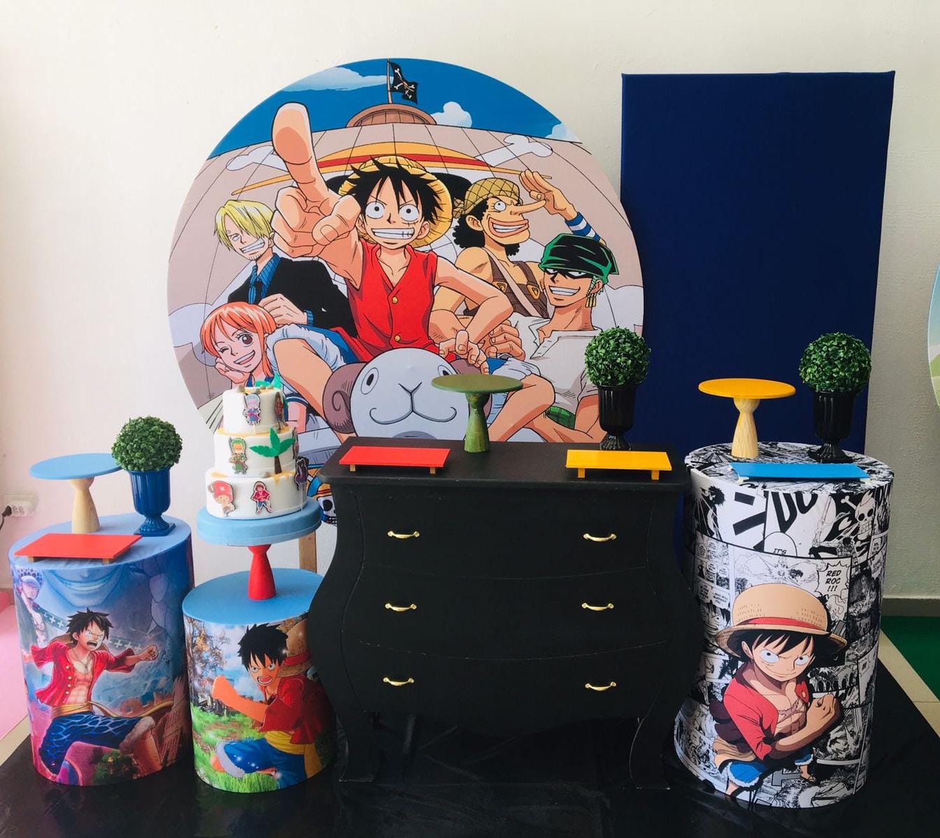 One Piece com Arco de Balões